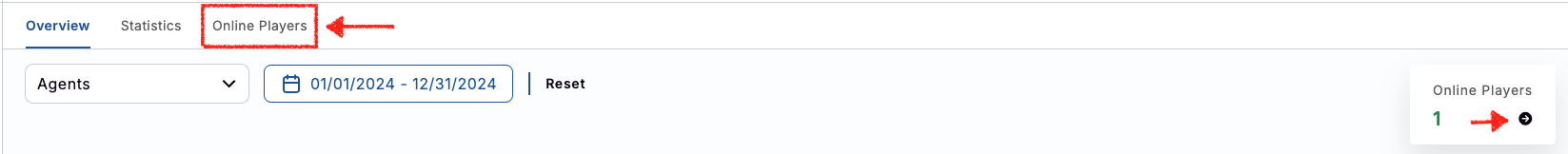 View the Online Players View the Online Players