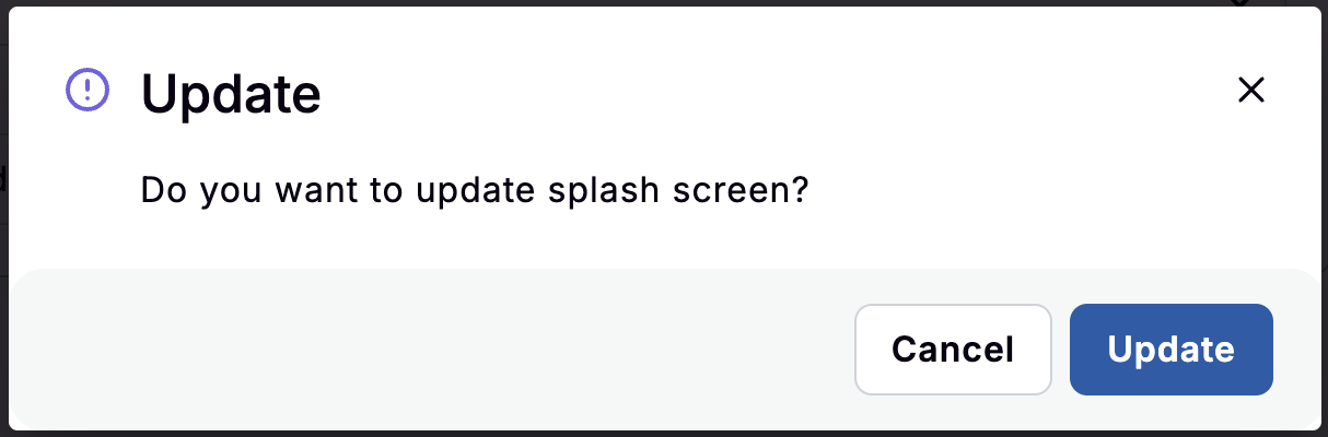 Confirm Update Confirm Update