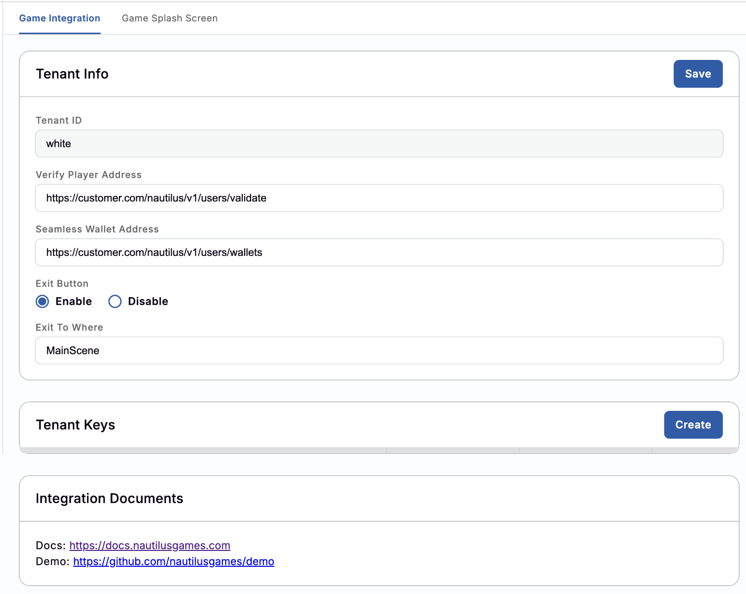 Game Integration Game Integration