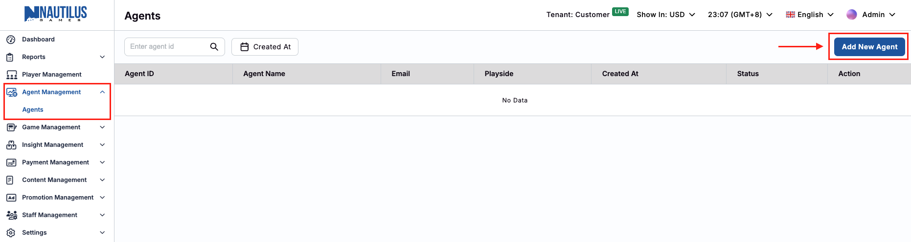 Agent Management Agent Management
