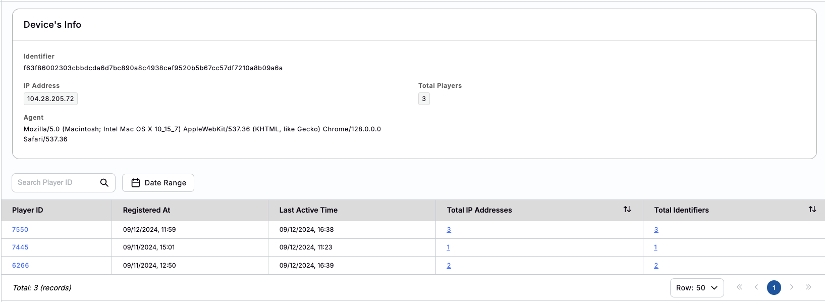 Device Details Device Details