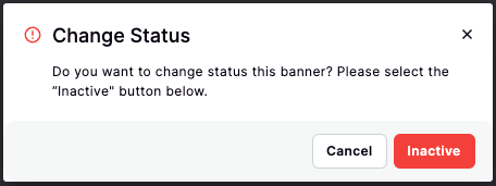 Active/Inactive Banner Active/Inactive Banner
