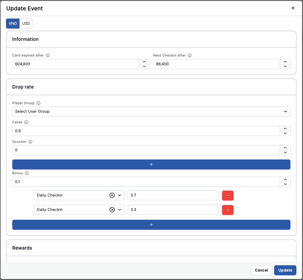 Daily Checkin Details